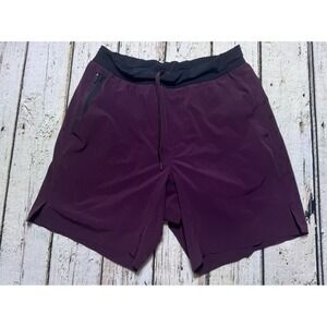 Ten Thousand Shorts Mens XS Burgundy Interval Lined 7" Gym Stretch Performance